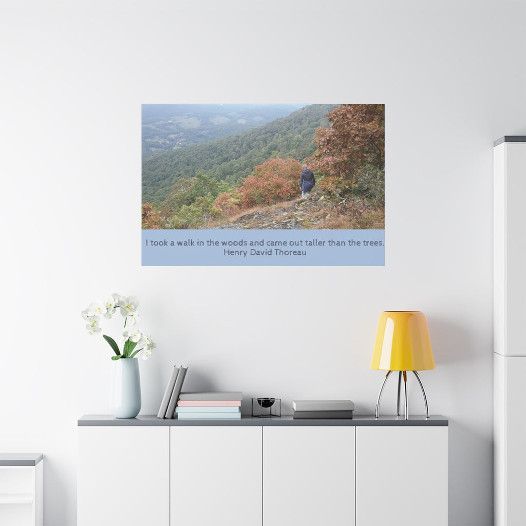 Thoreau Quote Nature Hike Canvas