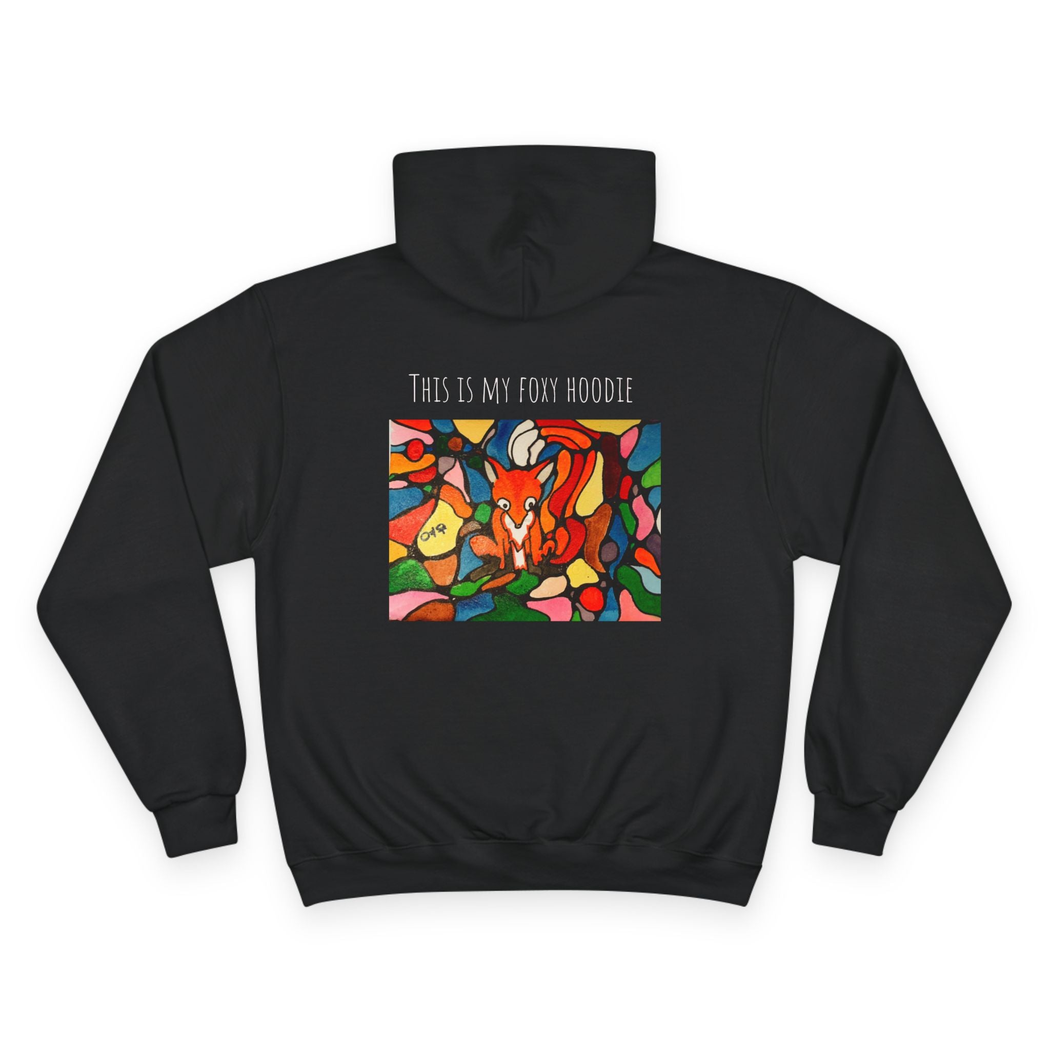Colorful Fox Stained Glass Hoodie | Fox Illustration, Retro Vibes