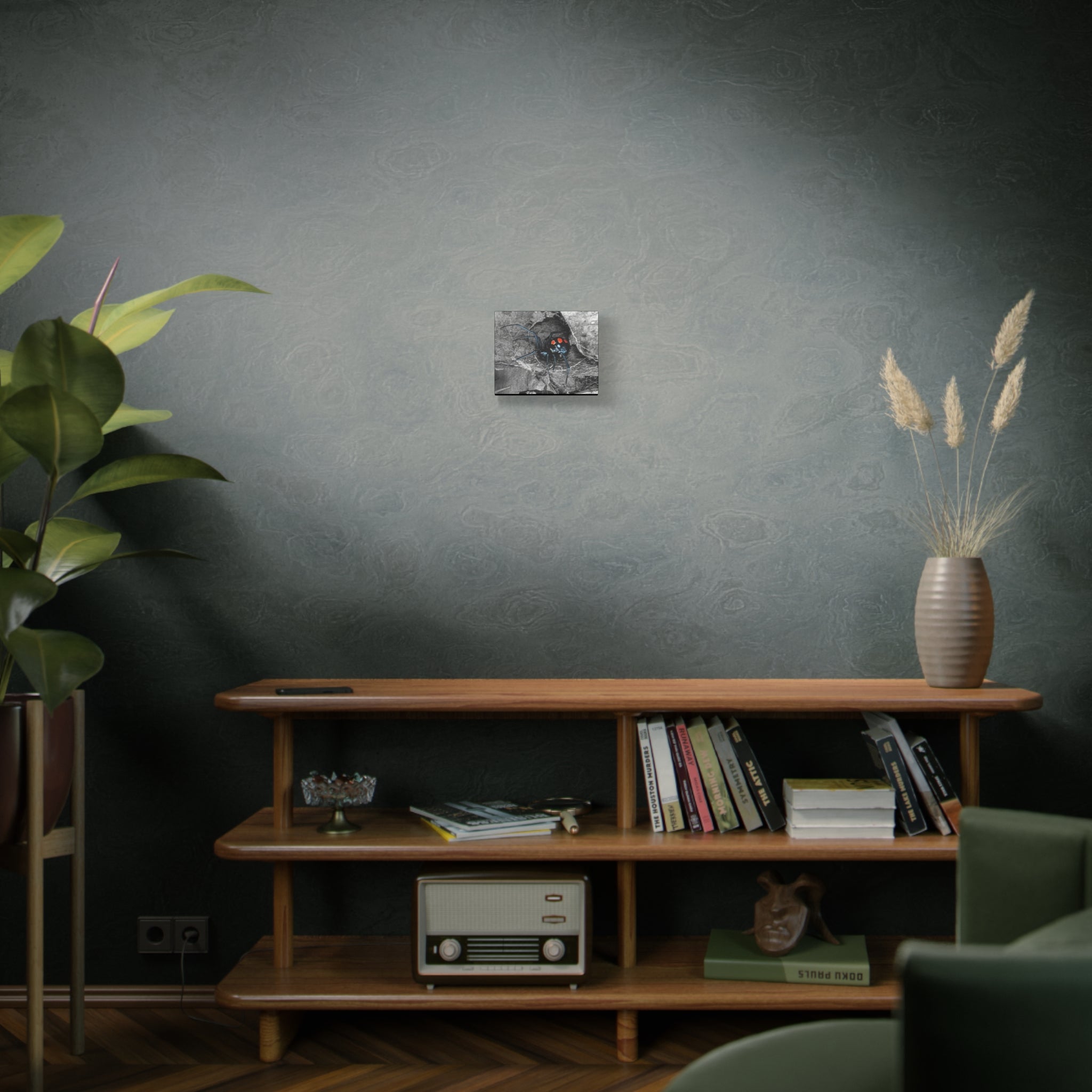 Black Widow Spider Matte Canvas | Stretched Wall Art