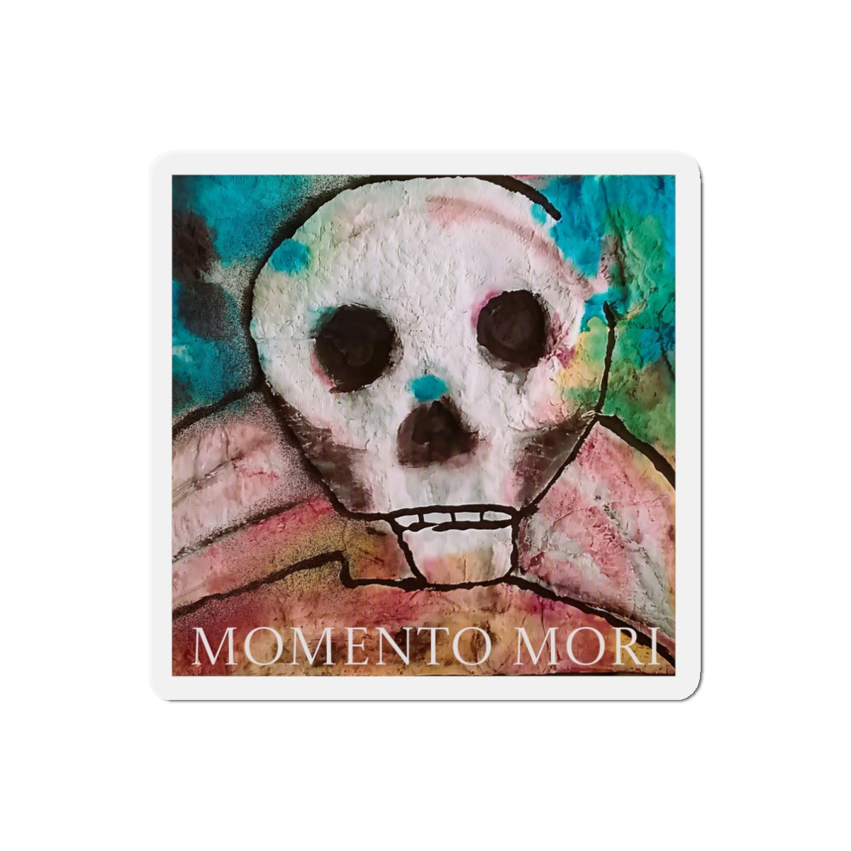 Momento Mori Skull Die-Cut Magnets | Watercolor Skull Art