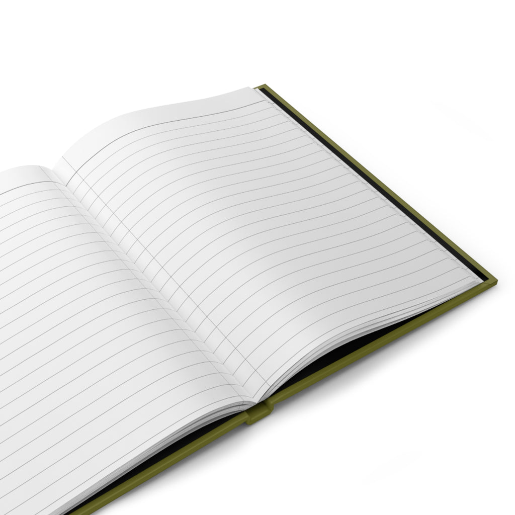 Sulfur Butterfly Hardcover Journal — "Stop. Look. Take time to breathe." Lined Notebook