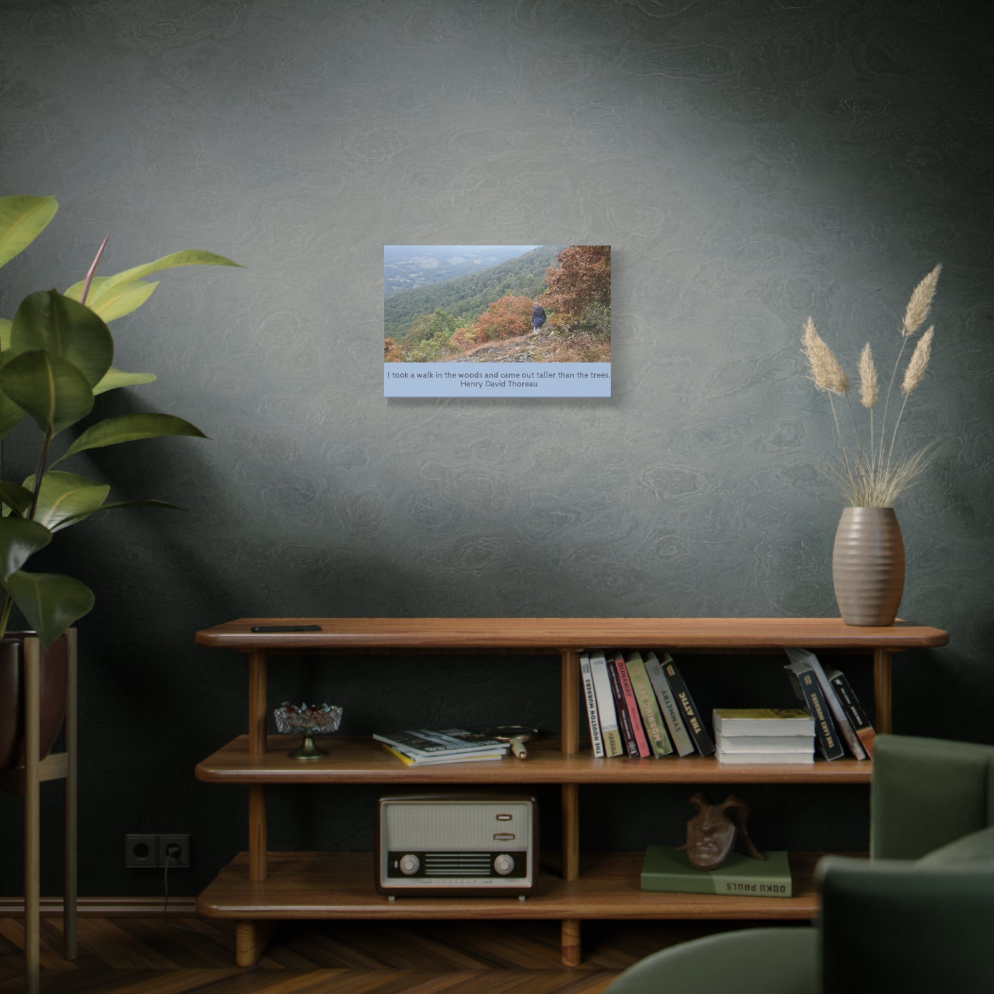 Thoreau Quote Nature Hike Canvas