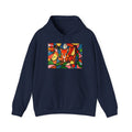 Abstract Fox Stained Glass Hoodie | Colorful Fox with Korean Script