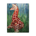 Baby Giraffe Canvas Print Matte Stretched 1.25" | Nursery Wall Art