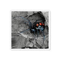Black Widow Spider Die-Cut Magnet | Halloween Creepy Creeper